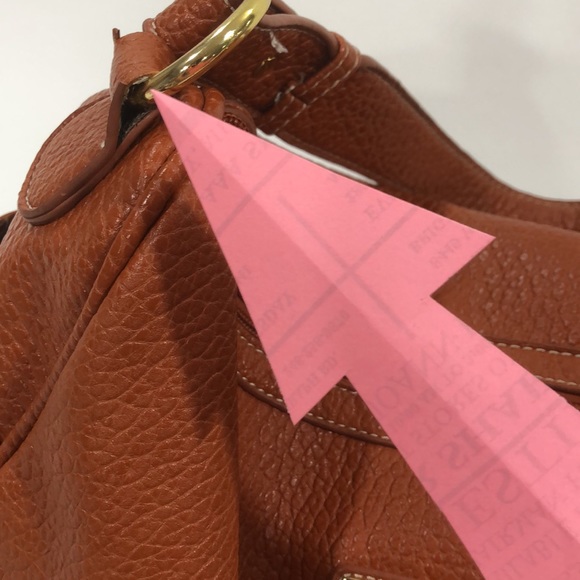 Adrienne Vittadini rust color faux leather hobo/shoulder bag in good condition - Picture 7 of 9